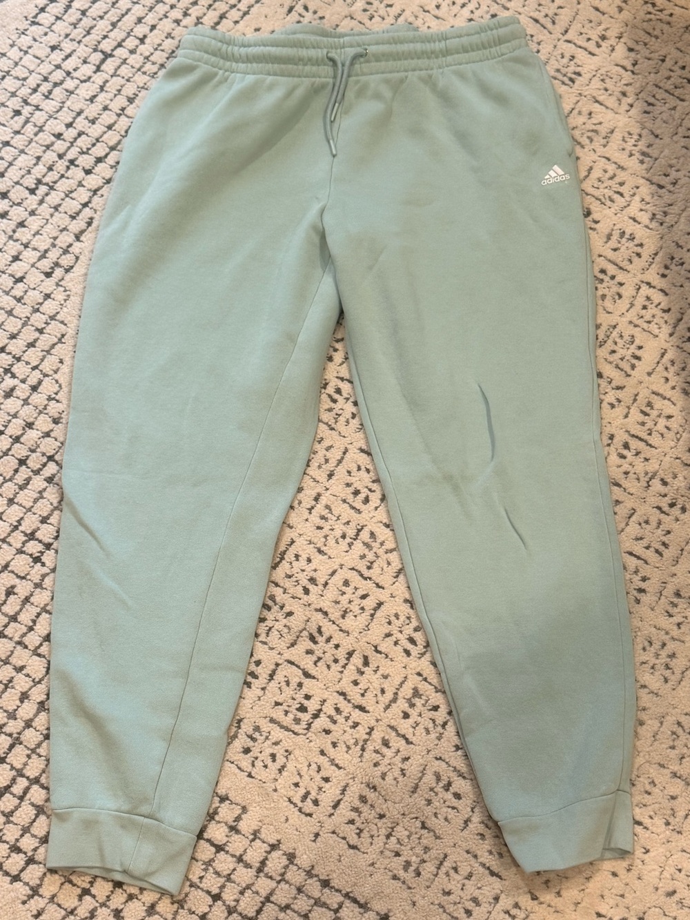 adidas golf- women’s minty Green Fleece Joggers with Drawstring